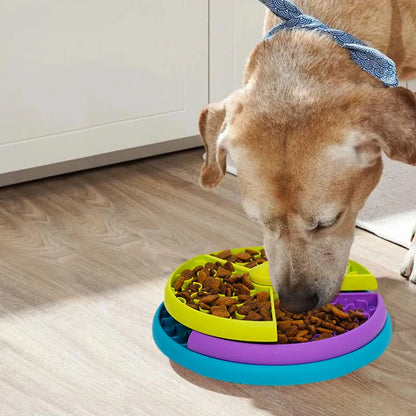 Booteely 3-Level Interactive Slow Feeder Dog Bowl