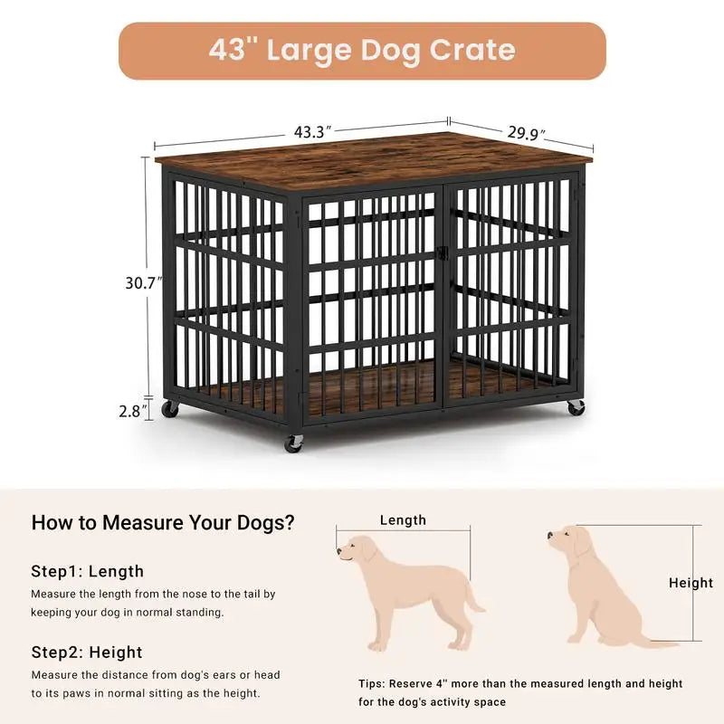 Stylish Furniture-Style Pet Kennel