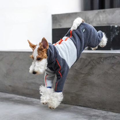 Lamb Fleece Four-Legged Dog Jacket