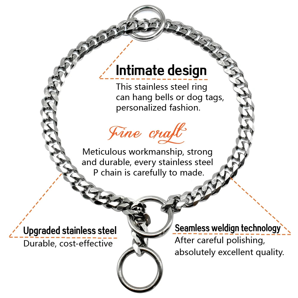 Stainless Steel Dog Chain Collar