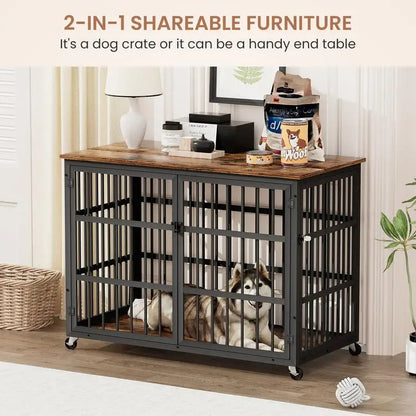 Stylish Furniture-Style Pet Kennel