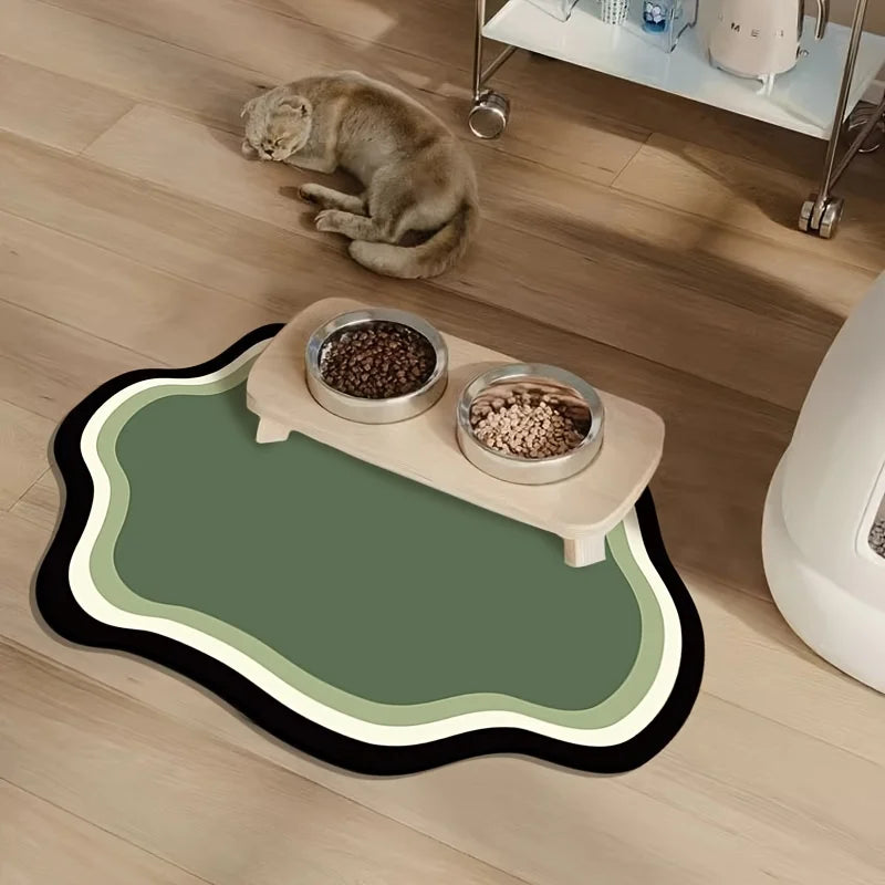 Quick-Dry Absorbent Pet Feeding Mat