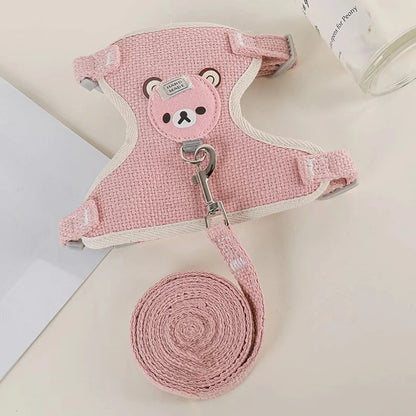 Cute Bear Pet Harness Vest