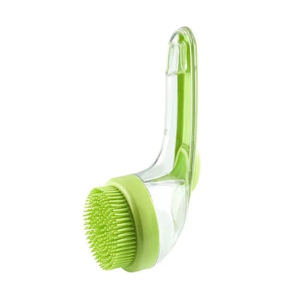 Long Handle Pet Bath Brush with Built-in Shampoo Dispenser