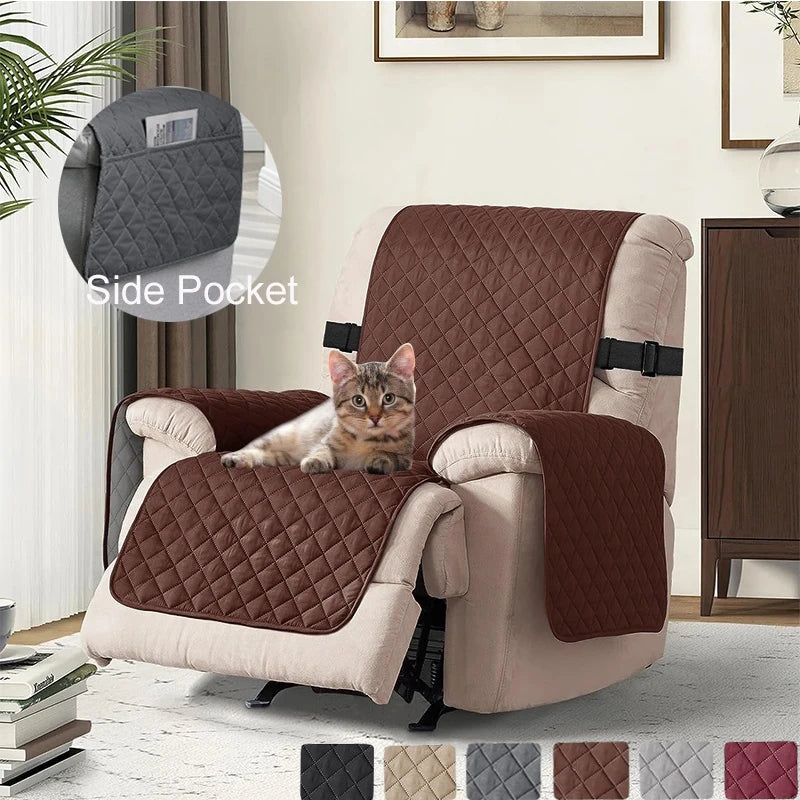 Seater Quilted Recliner Sofa Cover