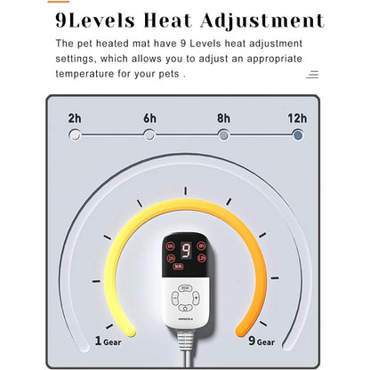 9-Level Temperature Control Self-Warming Bed for Cats & Small Dogs