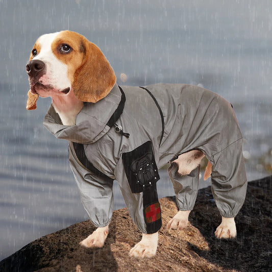 Outdoor Large Dog Waterproof Raincoat