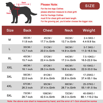 Outdoor Large Dog Waterproof Raincoat