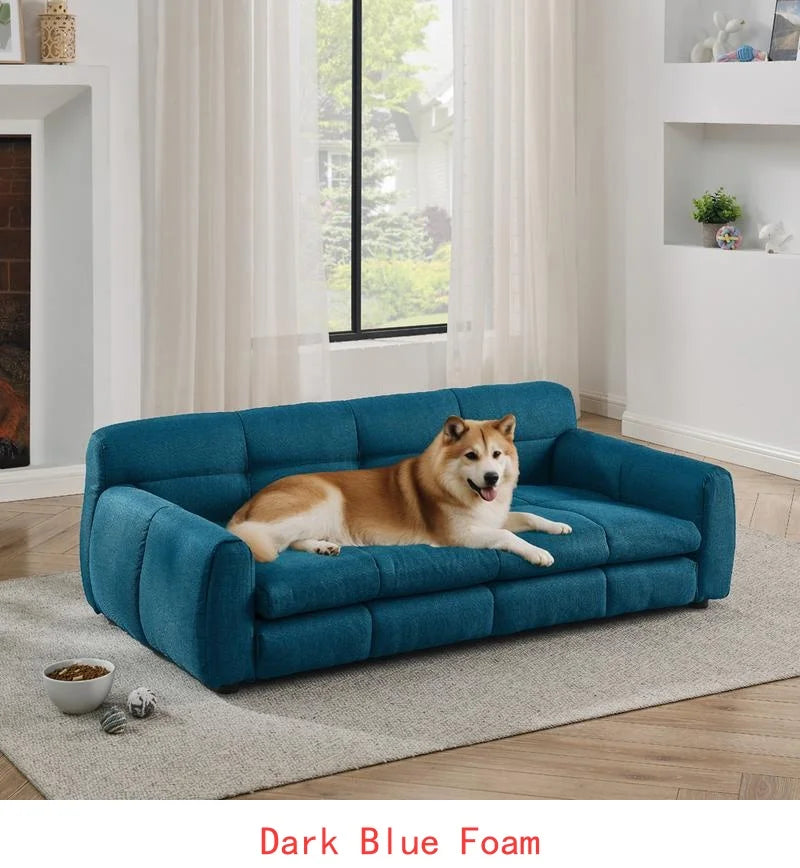 Olive Green Elevated Pet Sofa Bed
